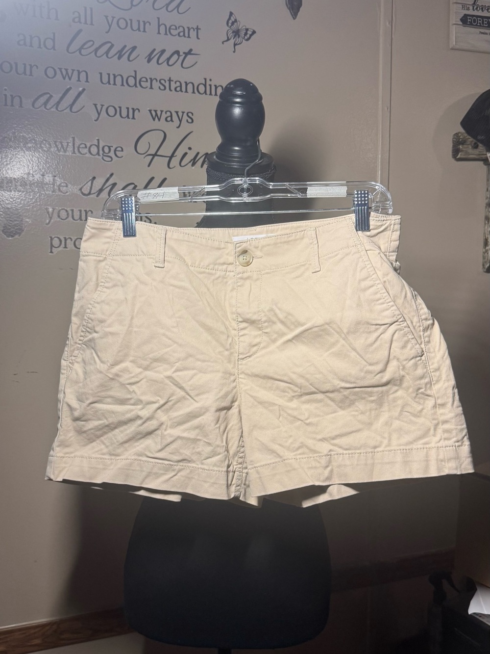LOFT Beige/Tan Cotton Chino Shorts